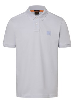 BOSS Orange Męska koszulka polo - Passenger Mężczyźni Bawełna jasnoniebieski jednolity ze sklepu vangraaf w kategorii T-shirty męskie - zdjęcie 170823923