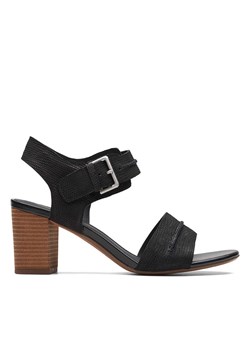 Clarks Skórzane sandały w kolorze czarnym ze sklepu Limango Polska w kategorii Sandały damskie - zdjęcie 170827602