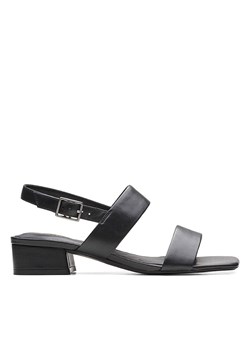 Clarks Skórzane sandały w kolorze czarnym ze sklepu Limango Polska w kategorii Sandały damskie - zdjęcie 170827692