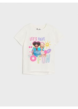 Sinsay - Koszulka Barbie - kremowy ze sklepu Sinsay w kategorii Bluzki dziewczęce - zdjęcie 170828170