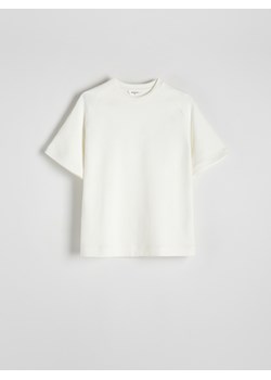 Reserved - T-shirt regular fit - złamana biel ze sklepu Reserved w kategorii T-shirty męskie - zdjęcie 170828541