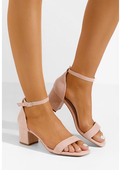 Różowe sandały na słupku Lilea V3 ze sklepu Zapatos w kategorii Sandały damskie - zdjęcie 170828880
