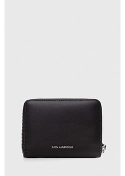 Karl Lagerfeld portfel damski kolor czarny ze sklepu ANSWEAR.com w kategorii Portfele damskie - zdjęcie 170830324