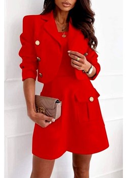 Komplet AMONSITA RED ze sklepu Ivet Shop w kategorii Komplety i garnitury damskie - zdjęcie 170830723