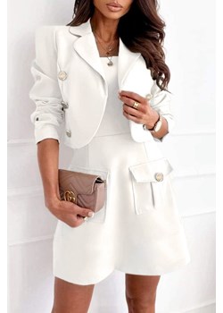 Komplet AMONSITA WHITE ze sklepu Ivet Shop w kategorii Komplety i garnitury damskie - zdjęcie 170830724