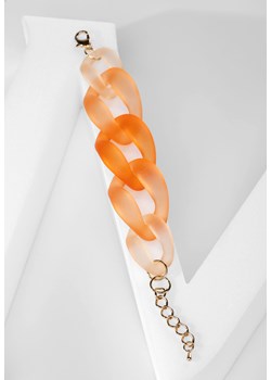Masywna pomarańczowa bransoletka w kształcie łańcucha ze sklepu Molton w kategorii Bransoletki - zdjęcie 170832024