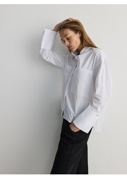 Reserved - Koszula oversize z kieszeniami - biały ze sklepu Reserved w kategorii Koszule damskie - zdjęcie 170832600