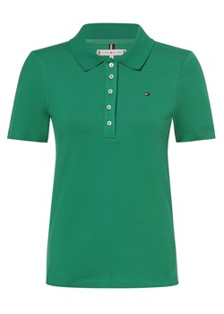 Tommy Hilfiger Damska koszulka polo Kobiety Bawełna zielony jednolity ze sklepu vangraaf w kategorii Bluzki damskie - zdjęcie 170832752
