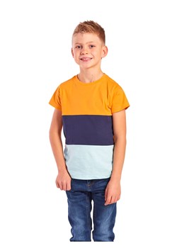 erima Koszulka &quot;Matteo&quot; w kolorze pomarańczowo-granatowym ze sklepu Limango Polska w kategorii T-shirty chłopięce - zdjęcie 170836821