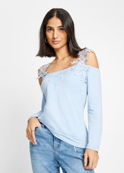 Shirt cold-shoulder ze sklepu bonprix w kategorii Bluzki damskie - zdjęcie 170837603