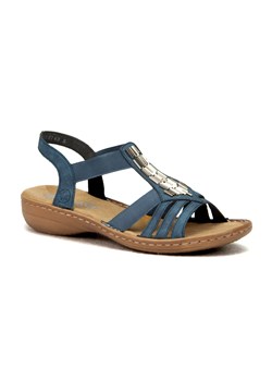 Sandały Rieker 60800-14 8 Blue ze sklepu Awis Obuwie w kategorii Sandały damskie - zdjęcie 170839601
