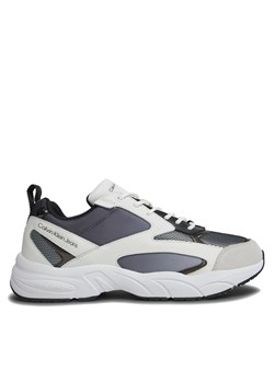 Sneakersy Calvin Klein Jeans Retro Tennis Low Mix In Sat YM0YM00877 Czarny ze sklepu eobuwie.pl w kategorii Buty sportowe męskie - zdjęcie 170839924