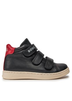 Sneakersy Boss J09207 S Black 09B ze sklepu eobuwie.pl w kategorii Buty sportowe dziecięce - zdjęcie 170840222
