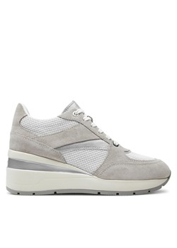 Sneakersy Geox D Zosma D368LA 0AS22 C1236 White/Lt Grey ze sklepu eobuwie.pl w kategorii Buty sportowe damskie - zdjęcie 170840530