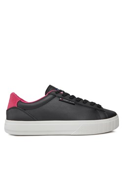 Sneakersy Tommy Jeans Tjw Cupsole Sneaker Ess EN0EN02508 Black / Pink Alert BDS ze sklepu eobuwie.pl w kategorii Trampki damskie - zdjęcie 170840752