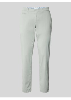 Chinosy o kroju slim fit z wpuszczanymi kieszeniami w stylu francuskim model ‘FABIO’ ze sklepu Peek&Cloppenburg  w kategorii Spodnie męskie - zdjęcie 170841991