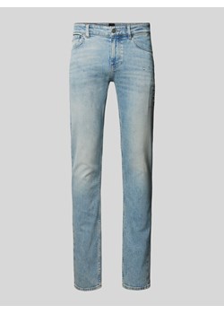 Jeansy o kroju slim fit z przetarciami model ‘Delaware’ ze sklepu Peek&Cloppenburg  w kategorii Jeansy męskie - zdjęcie 170842412