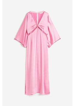 H & M - Satynowa sukienka - Różowy ze sklepu H&M w kategorii Sukienki - zdjęcie 170842853
