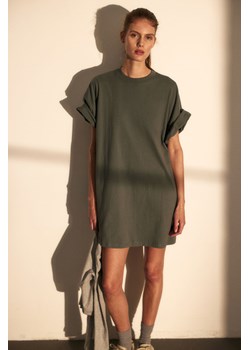 H & M - Sukienka T-shirtowa oversize - Zielony ze sklepu H&M w kategorii Sukienki - zdjęcie 170842893