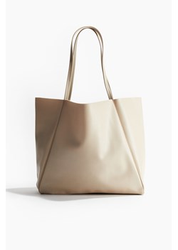 H & M - Powlekana torba shopper - Beżowy ze sklepu H&M w kategorii Torby Shopper bag - zdjęcie 170842912
