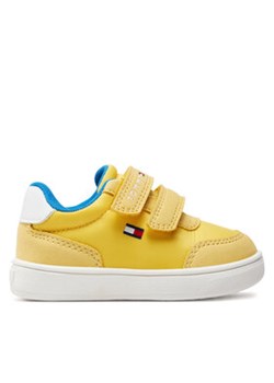 Tommy Hilfiger Sneakersy Low Cut Velcro Sneaker T1B9-33332-1694 Żółty ze sklepu MODIVO w kategorii Buty sportowe dziecięce - zdjęcie 170846133