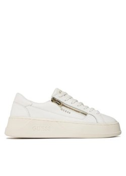 Guess Sneakersy Avellino Zip FM7CAZ LEA12 Biały ze sklepu MODIVO w kategorii Trampki męskie - zdjęcie 170846280