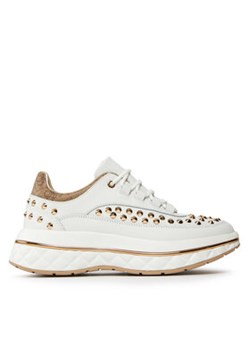 Guess Sneakersy Kyra FLPKYR LEM12 Biały ze sklepu MODIVO w kategorii Buty sportowe damskie - zdjęcie 170846452
