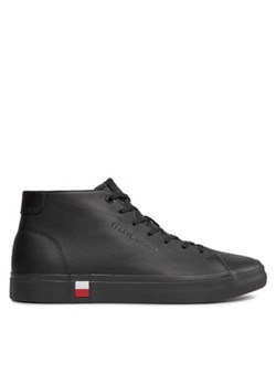 Tommy Hilfiger Sneakersy Hi Vulc Leather Detail FM0FM05045 Czarny ze sklepu MODIVO w kategorii Buty sportowe męskie - zdjęcie 170847520