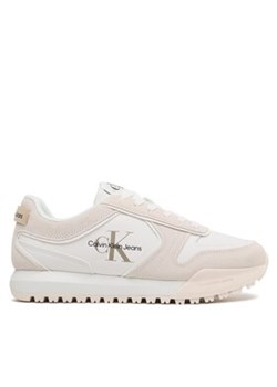 Calvin Klein Jeans Sneakersy Toothy Runner Irregular Lines YM0YM00624 Biały ze sklepu MODIVO w kategorii Buty sportowe męskie - zdjęcie 170847863