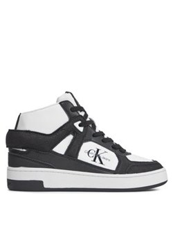 Calvin Klein Jeans Sneakersy Basket Cupsole High Mix Ml Fad YW0YW01300 Czarny ze sklepu MODIVO w kategorii Trampki damskie - zdjęcie 170848183