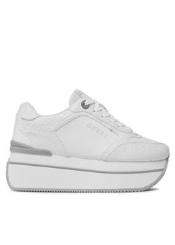 Guess Sneakersy Camrio FLPCAM FAL12 Biały ze sklepu MODIVO w kategorii Buty sportowe damskie - zdjęcie 170848341