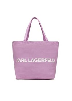 KARL LAGERFELD Torebka 240W3870 Fioletowy ze sklepu MODIVO w kategorii Torby Shopper bag - zdjęcie 170849062
