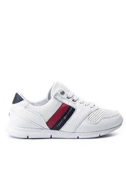 Tommy Hilfiger Sneakersy Lightweight Leather FW0FW04261 Biały ze sklepu MODIVO w kategorii Buty sportowe damskie - zdjęcie 170849203
