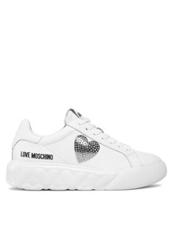 LOVE MOSCHINO Sneakersy JA15014G1IIA0100 Biały ze sklepu MODIVO w kategorii Buty sportowe damskie - zdjęcie 170849284