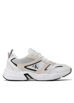 Calvin Klein Jeans Sneakersy Retro Tennis Su-Mesh YM0YM00589 Biały ze sklepu MODIVO w kategorii Buty sportowe męskie - zdjęcie 170849624