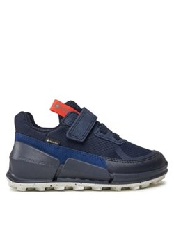 ECCO Sneakersy Biom K2 GORE-TEX 71126260749 Granatowy ze sklepu MODIVO w kategorii Buty sportowe dziecięce - zdjęcie 170850014