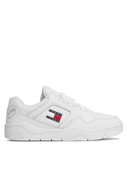 Tommy Jeans Sneakersy Tjm Leather Outsole Color EM0EM01350 Biały ze sklepu MODIVO w kategorii Buty sportowe męskie - zdjęcie 170850301