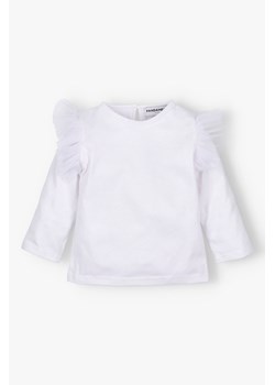 Bluzka Mila z z ozdobną falbankę biała ze sklepu 5.10.15 w kategorii Bluzki dziewczęce - zdjęcie 170850751
