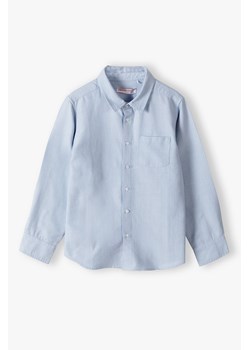 Elegancka niebieska koszula chłopięca z długim rękawem ze sklepu 5.10.15 w kategorii Koszule chłopięce - zdjęcie 170850820