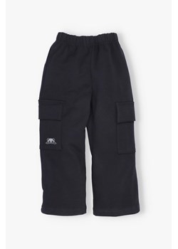 Szerokie spodnie dla dziewczynki czarne ze sklepu 5.10.15 w kategorii Spodnie dziewczęce - zdjęcie 170850853