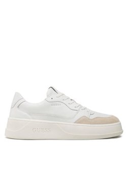 Guess Sneakersy Ciano FM5CIA LEA12 Biały ze sklepu MODIVO w kategorii Buty sportowe męskie - zdjęcie 170852900