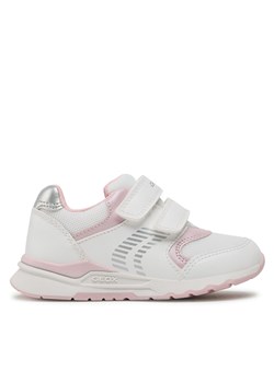 Sneakersy Geox B Pyrip Girl B264XA0BC14C0406 S White/Pink ze sklepu eobuwie.pl w kategorii Buty sportowe dziecięce - zdjęcie 170854324