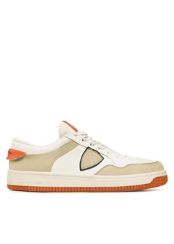 Sneakersy Philippe Model Lyon Low LYLU CX28 Blanc/Orange ze sklepu eobuwie.pl w kategorii Buty sportowe męskie - zdjęcie 170854330