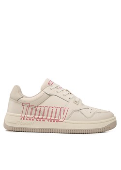 Sneakersy Tommy Jeans Tjw Retro Basket Branding Lc EN0EN02264 Ivory YBI ze sklepu eobuwie.pl w kategorii Trampki damskie - zdjęcie 170854422