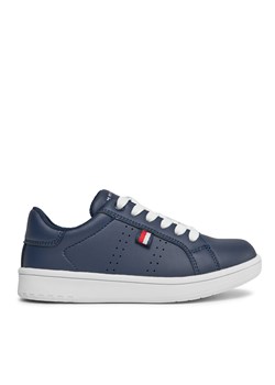 Sneakersy Tommy Hilfiger Low Cut Lace Up Sneaker T3X9-33348-1355 M Blue 800 ze sklepu eobuwie.pl w kategorii Trampki dziecięce - zdjęcie 170854532