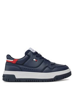 Sneakersy Tommy Hilfiger Low Cut Lace-Up Sneaker T3X9-33367-1355 M Blue 800 ze sklepu eobuwie.pl w kategorii Buty sportowe dziecięce - zdjęcie 170854680