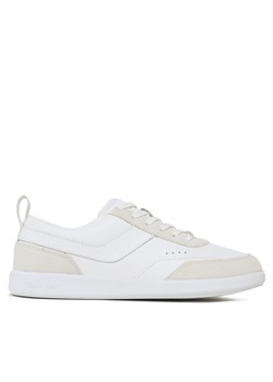 Sneakersy Calvin Klein Low Top Lace Up Lth Mix HM0HM00851 Biały ze sklepu eobuwie.pl w kategorii Buty sportowe męskie - zdjęcie 170854900