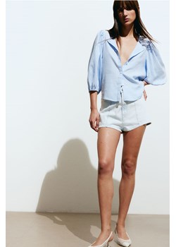 H & M - Bluzka z domieszką lnu - Niebieski ze sklepu H&M w kategorii Koszule damskie - zdjęcie 170855121