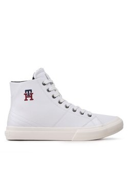 Tommy Hilfiger Sneakersy Th Hi Vulc Street Leather FM0FM04739 Biały ze sklepu MODIVO w kategorii Trampki męskie - zdjęcie 170855492