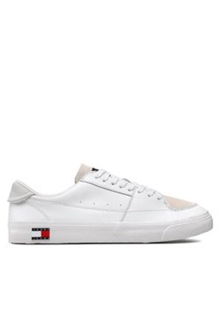 Tommy Jeans Sneakersy Vulcanized Ess EM0EM01106 Biały ze sklepu MODIVO w kategorii Trampki męskie - zdjęcie 170855651